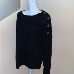 Fashion nova popcorn knit sweater w/button…